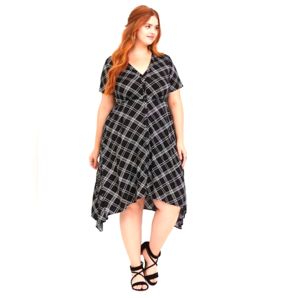 Torrid Midi Challis Shirt Dress